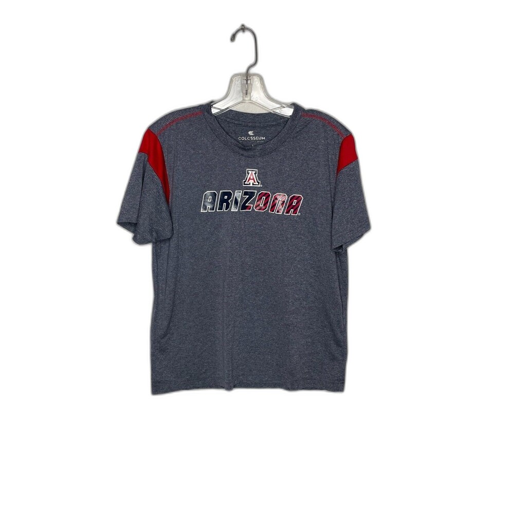 Colosseum Team Apparel Kids Blue Graphic T Shirt University Of Arizona - L